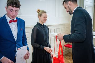 Lucie Dittrichová na předávání ocenění pro nejlepší sportovce VUT v Brně | foto: Václav Koníček